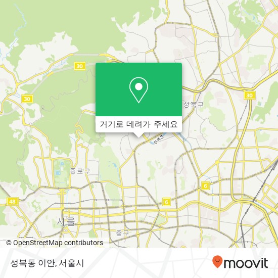 성북동 이안 지도