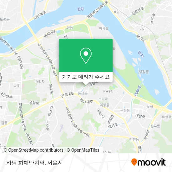 하남 화훼단지역 지도
