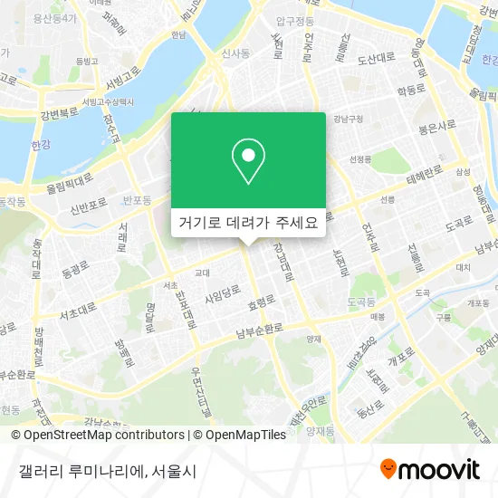 갤러리 루미나리에 지도