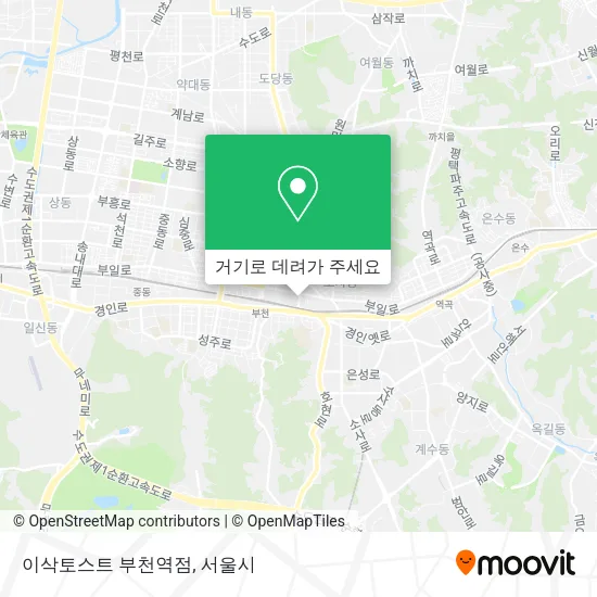 이삭토스트 부천역점 지도