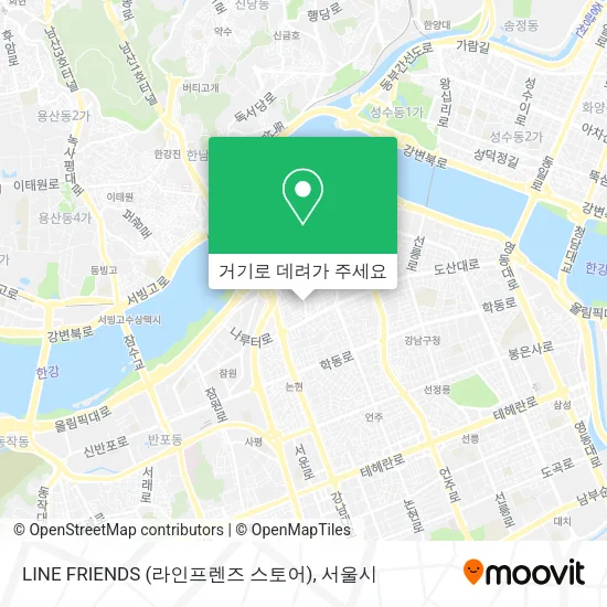 LINE FRIENDS (라인프렌즈 스토어) 지도