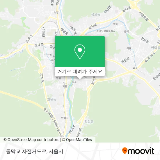 동막교 자전거도로 지도