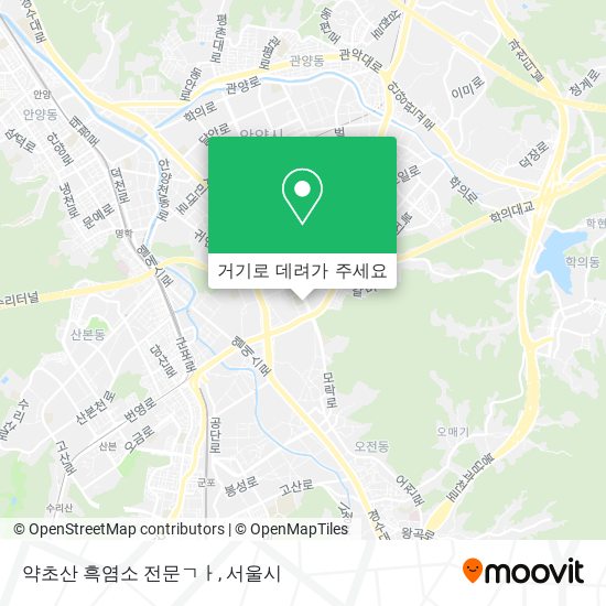 약초산 흑염소 전문ㄱㅏ 지도