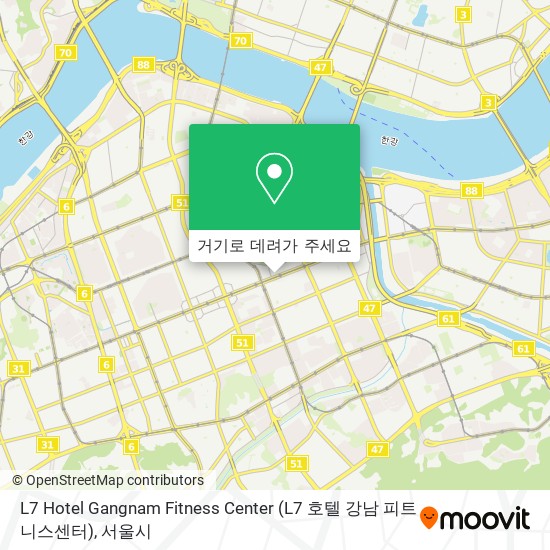 L7 Hotel Gangnam Fitness Center (L7 호텔 강남 피트니스센터) 지도