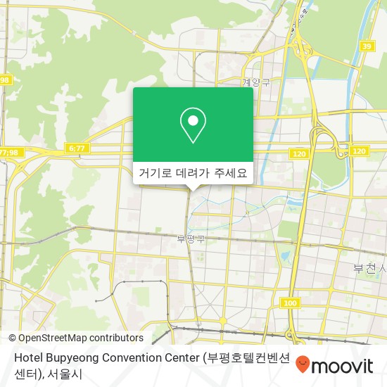 Hotel Bupyeong Convention Center (부평호텔컨벤션센터) 지도