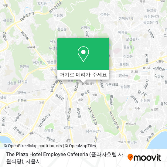 The Plaza Hotel Employee Cafeteria (플라자호텔 사원식당) 지도
