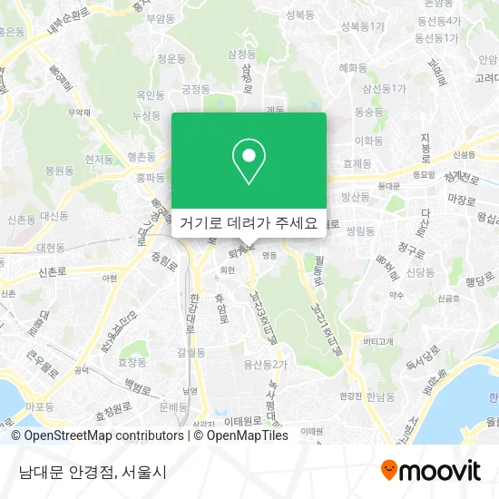 남대문 안경점 지도