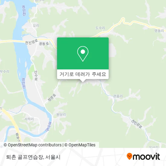 퇴촌 골프연습장 지도