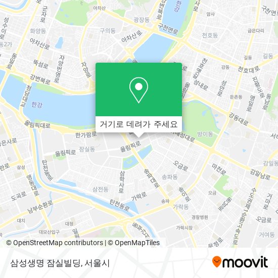 삼성생명 잠실빌딩 지도