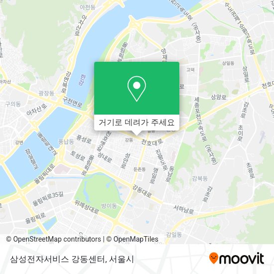 삼성전자서비스 강동센터 지도