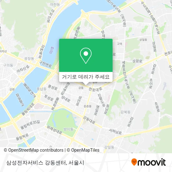 삼성전자서비스 강동센터 지도