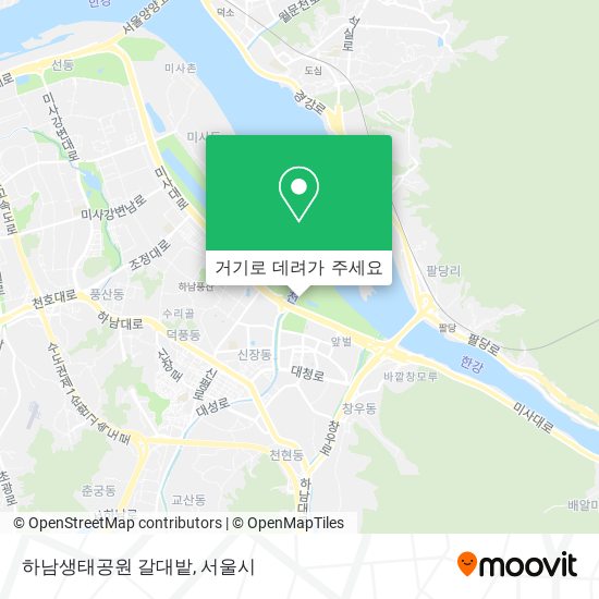 하남생태공원 갈대밭 지도