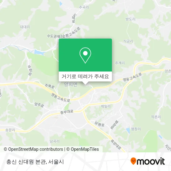 총신 신대원 본관 지도