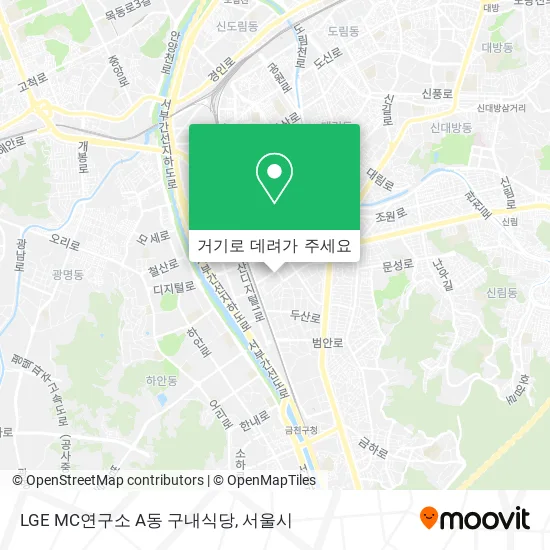 LGE MC연구소 A동 구내식당 지도