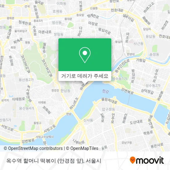 옥수역 할머니 떡볶이 (안경점 앞) 지도