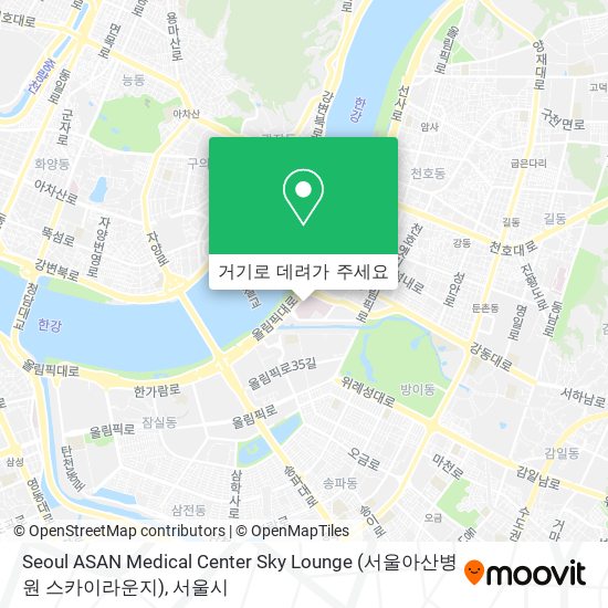 Seoul ASAN Medical Center Sky Lounge (서울아산병원 스카이라운지) 지도