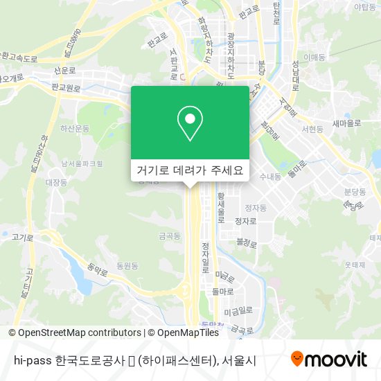 hi-pass 한국도로공사  (하이패스센터) 지도