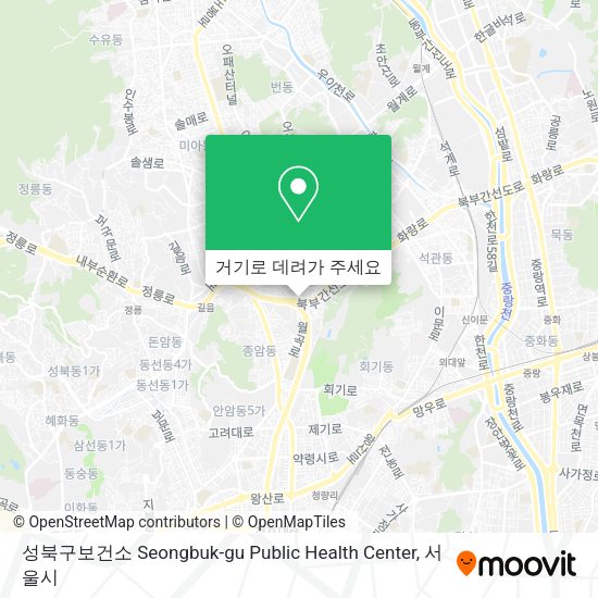 성북구보건소 Seongbuk-gu Public Health Center 지도