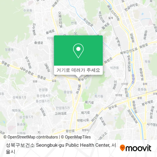 성북구보건소 Seongbuk-gu Public Health Center 지도