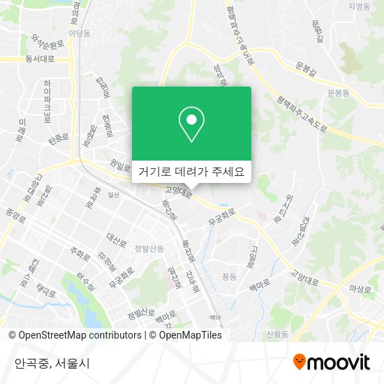 안곡중 지도