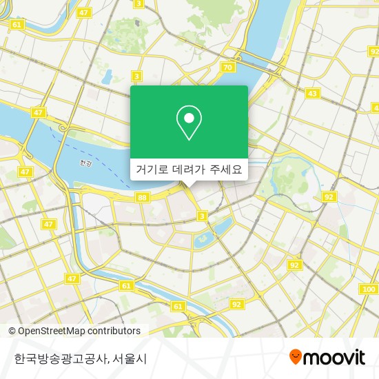 한국방송광고공사 지도