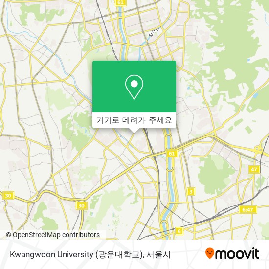 Kwangwoon University (광운대학교) 지도