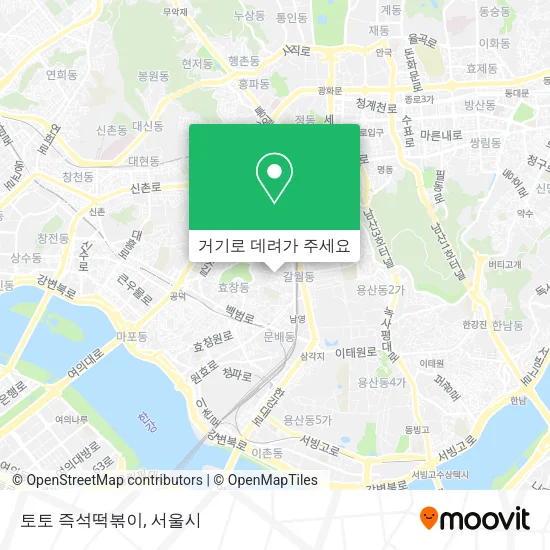 토토 즉석떡볶이 지도