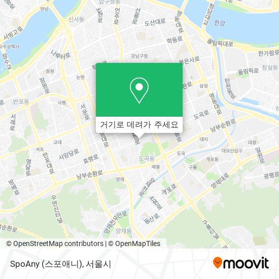 SpoAny (스포애니) 지도