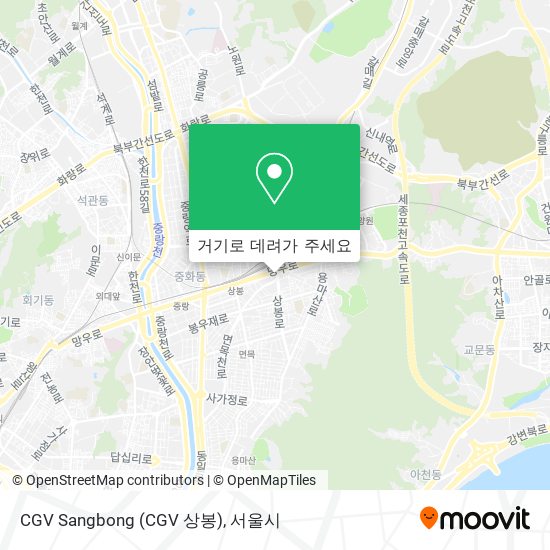 CGV Sangbong (CGV 상봉) 지도