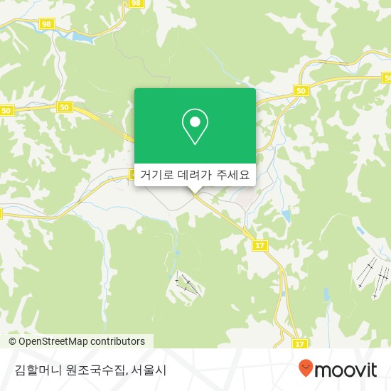 김할머니 원조국수집 지도