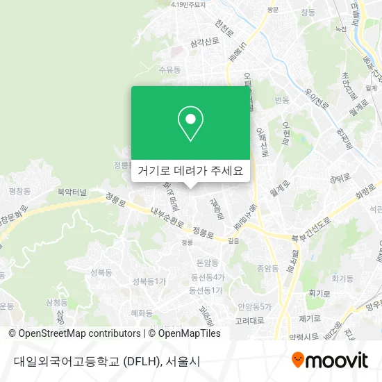 대일외국어고등학교 (DFLH) 지도