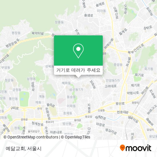 예닮교회 지도