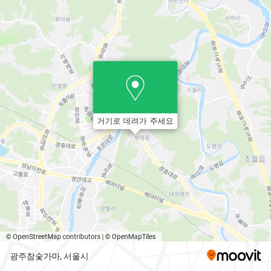 광주참숯가마 지도