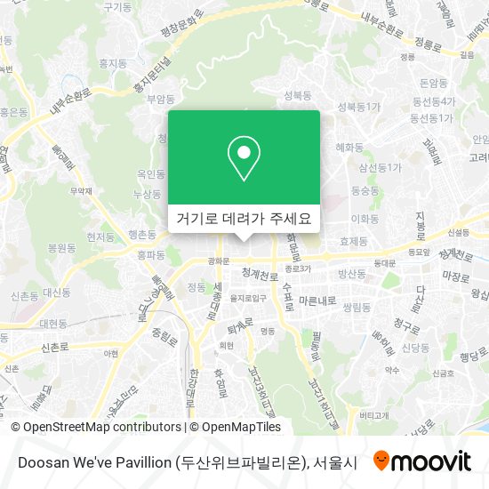 Doosan We've Pavillion (두산위브파빌리온) 지도