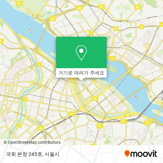 국회 본청 245호 지도