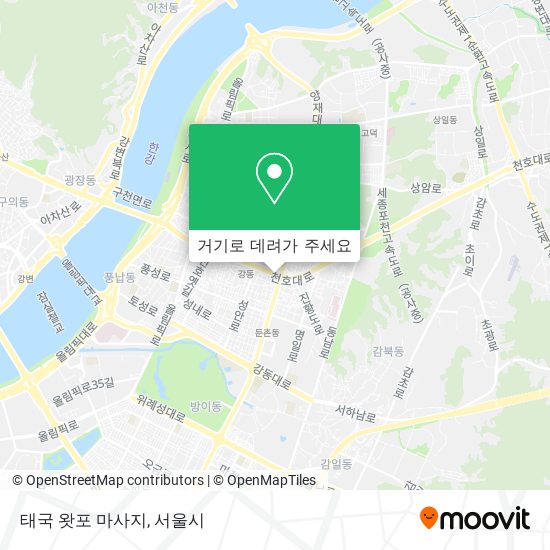 태국 왓포 마사지 지도