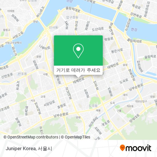 Juniper Korea 지도