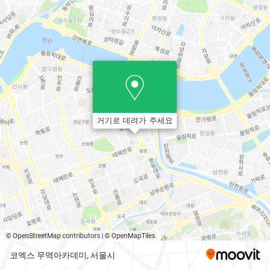 코엑스 무역아카데미 지도