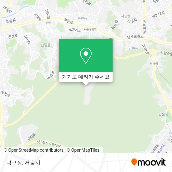 락구정 지도
