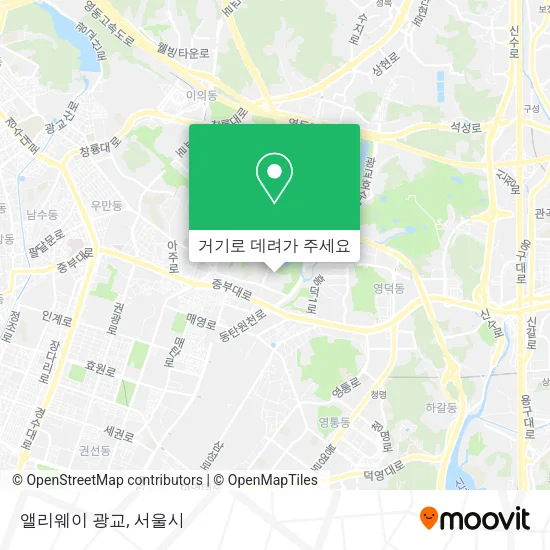앨리웨이 광교 지도