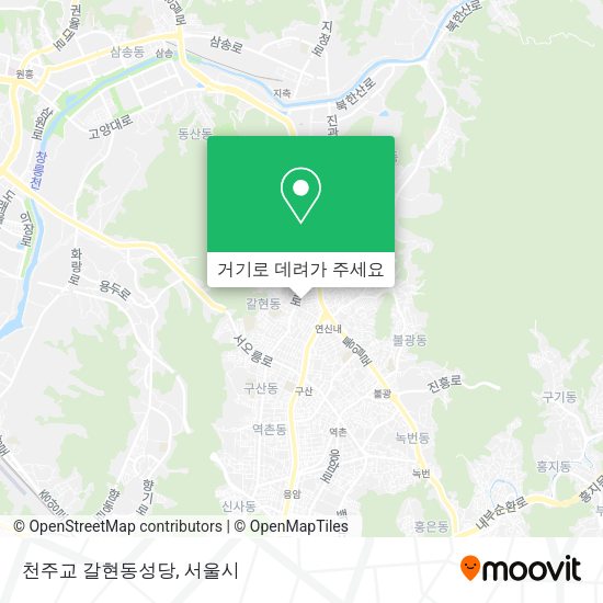 천주교 갈현동성당 지도