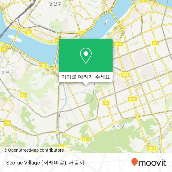 Seorae Village (서래마을) 지도