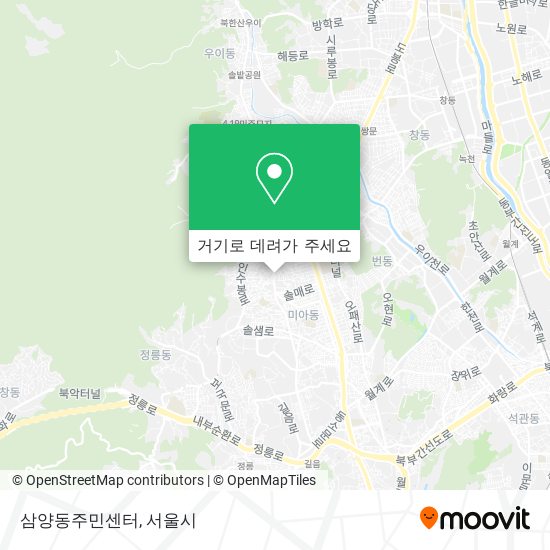 삼양동주민센터 지도