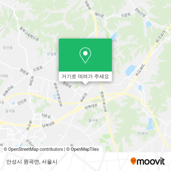안성시 원곡면 지도
