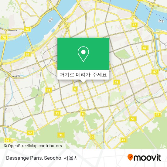 Dessange Paris, Seocho 지도