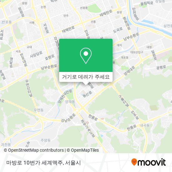 마방로 10번가 세계맥주 지도