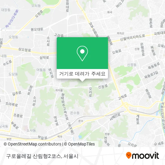 구로올레길 산림형2코스 지도