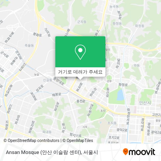 Ansan Mosque (안산 이슬람 센터) 지도