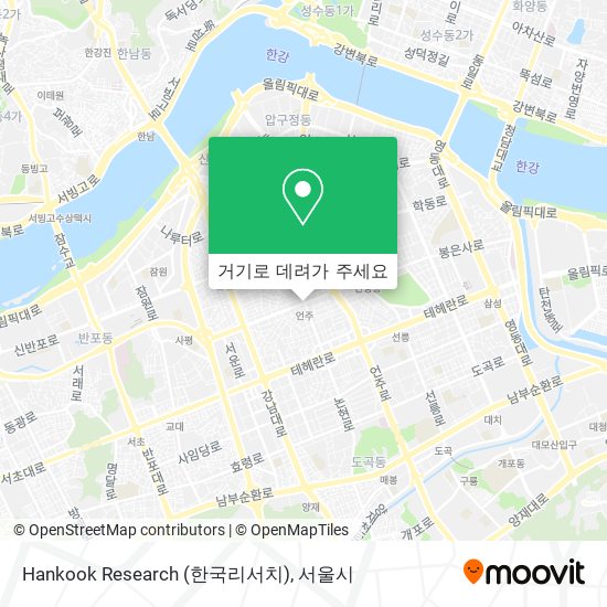 Hankook Research (한국리서치) 지도
