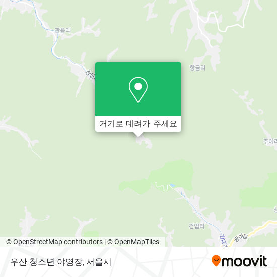 우산 청소년 야영장 지도